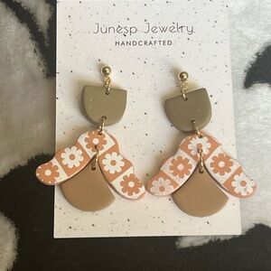 Fall flower earrings